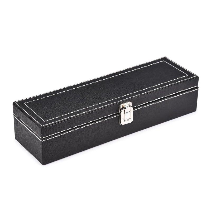 STORESHINE Men's and Women's Leatherette Watch organizer holder Case for 6 Watches, Removable Watch Pillows, Watch Box Holder, Gift for Loved Ones (Black::Maroon) - Image 5