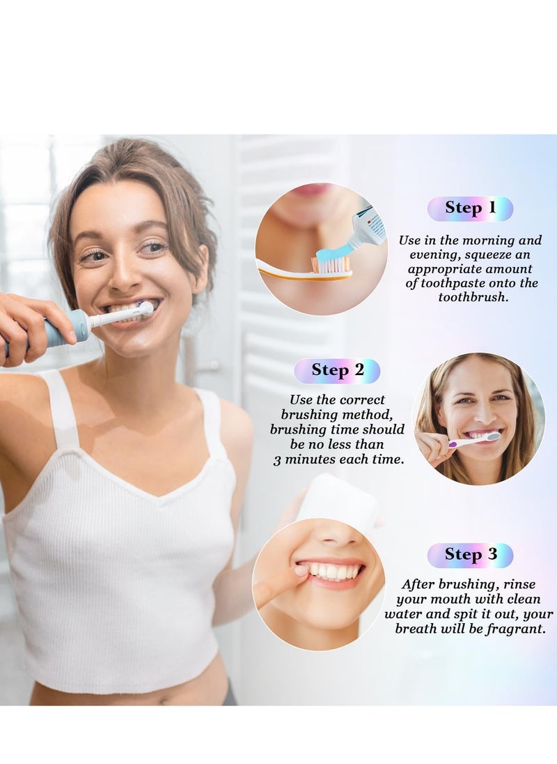 ORALHOE - Niacinamide Whitening Toothpaste, Dazzling White Toothpaste Fresh Breath Niacinamide, Bodyaccel Toothpaste, Body Accel Niacinamide Whitening Toothpaste 100g - Image 1