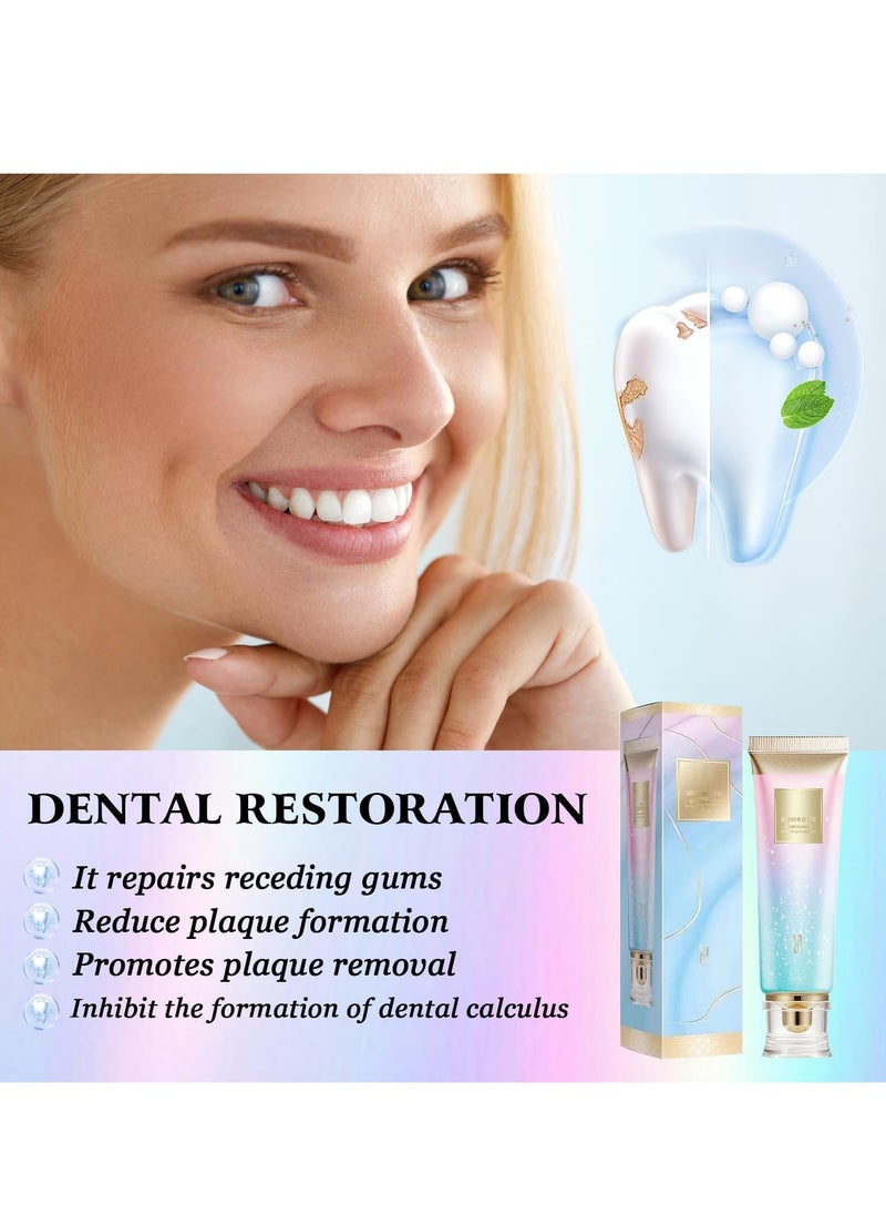 ORALHOE - Niacinamide Whitening Toothpaste, Dazzling White Toothpaste Fresh Breath Niacinamide, Bodyaccel Toothpaste, Body Accel Niacinamide Whitening Toothpaste 100g - Image 1