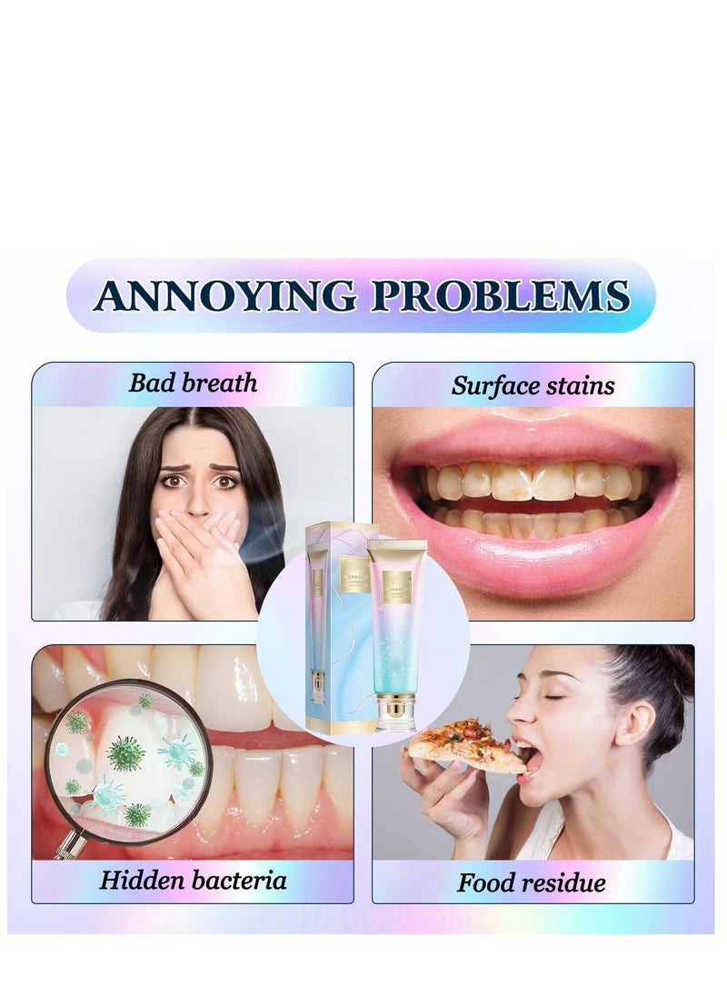 ORALHOE - Niacinamide Whitening Toothpaste, Dazzling White Toothpaste Fresh Breath Niacinamide, Bodyaccel Toothpaste, Body Accel Niacinamide Whitening Toothpaste 100g - Image 1