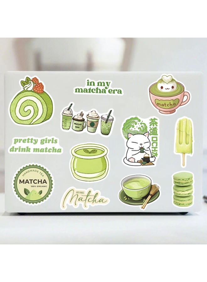 Matcha Stickers for Kids 50pcs Summer Stickers Pack Vinyl Waterproof Sticker for Water Bottle Scrapbook Laptop Journal Party Favors Classroom - Image 5