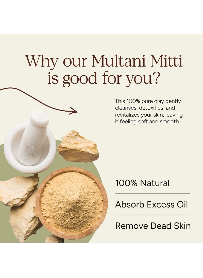 Accessories 22 Multani Mitti Powder (50gm) â€“ 100% Natural & Pure | Suitable for Skin & Hair | Deep Cleanses, Absorbs Excess Oil & Unclogs Pores | Brightens Skin, Reduces Blemishes & Controls Acne - Image 3