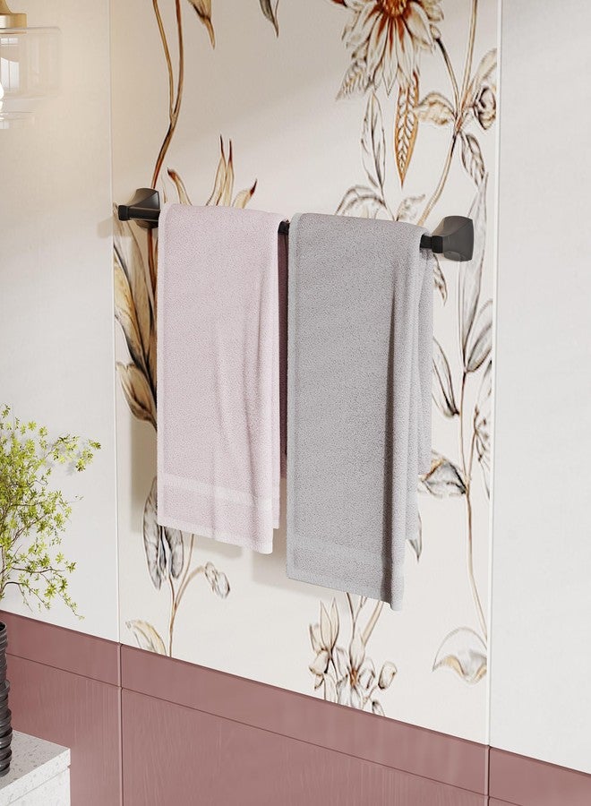 WZRUA 24 Inch Matte Black Towel Bar Towel Rack for Bathroom Kitchen Hand Towel Holder Dish Cloths Hanger SUS304 Stainless Steel Rustproof Wall Mount - Image 3