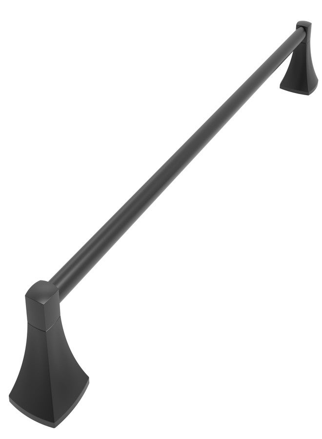 WZRUA 24 Inch Matte Black Towel Bar Towel Rack for Bathroom Kitchen Hand Towel Holder Dish Cloths Hanger SUS304 Stainless Steel Rustproof Wall Mount - Image 1