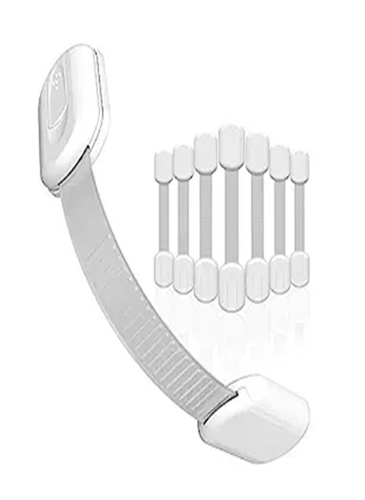 Goolsky Goolsky Baby Locks (8-Pack) Child Safety Cabinet Proofing - Safe Quick and Easy 3M Adhesive Cabinet Drawer Door Latches No Screws & Magnets Multi-Purpose for Furniture Kitchen Ovens Toilet Seats  - Image 2