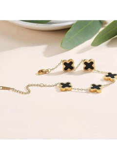 MIRFA Four Leaf Clover Jewellery Set (Black)  - Image 5