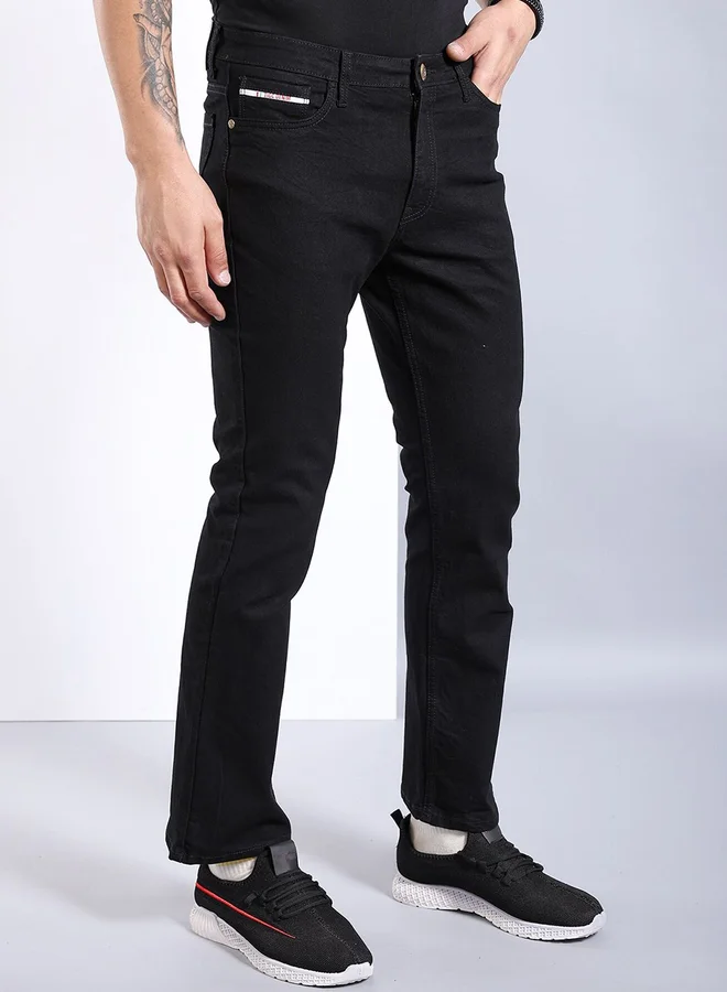 The Indian Garage Co The Indian Garage Co Men Mid Rise Bootcut Fit Jeans