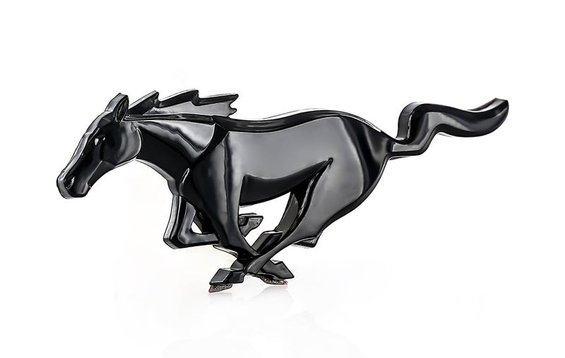 Ford Official Ford Product. Mustang Pony Logo Plastic Emblem. Industrial Strength 3M Adhesive Backing. 3 1/4" Long. (Black) (Black) - Image 5