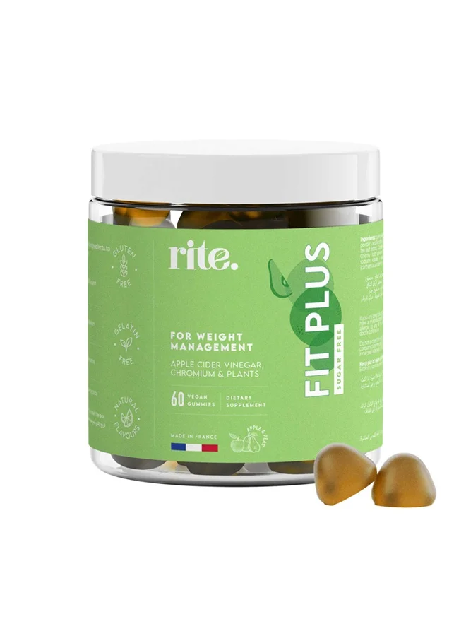Rite Fit Plus Sugar Free - 60 Gummies Rite