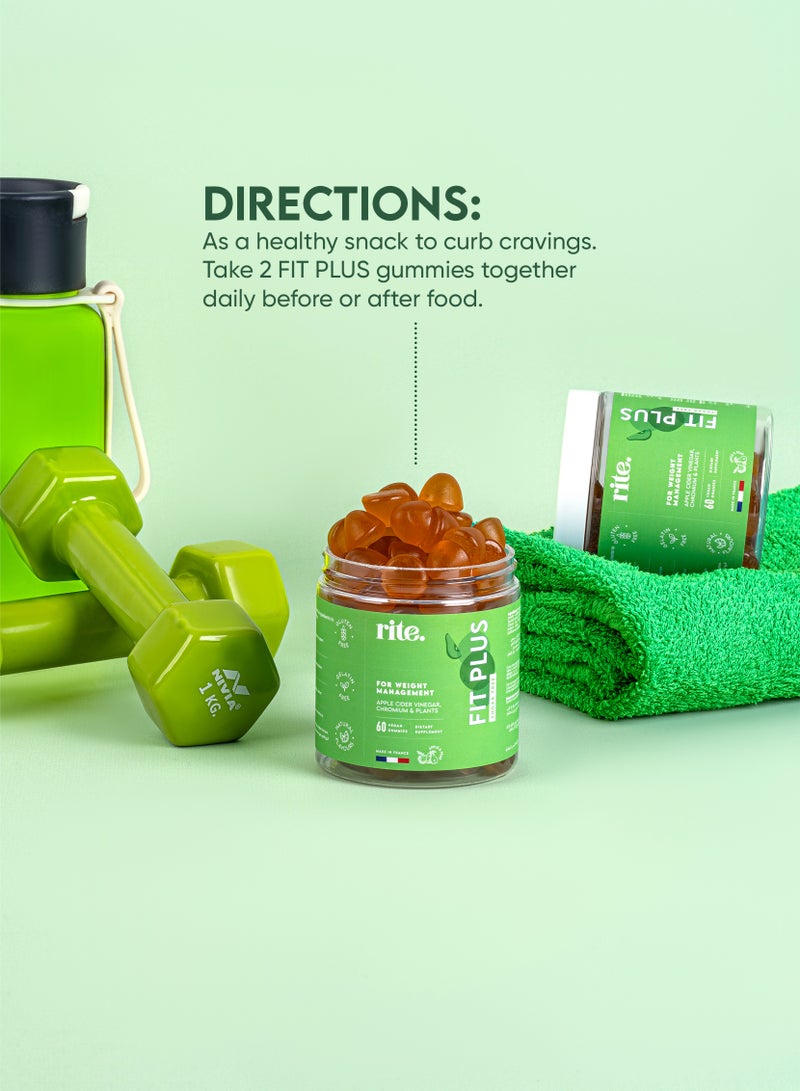 Rite Fit Plus Sugar Free - 60 Gummies Rite - Image 3