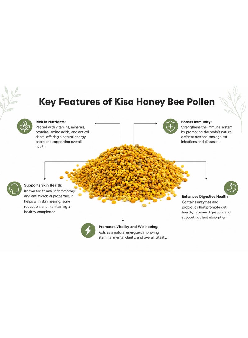 No Label Natural Bee Pollen 100g – Rich in Vitamins & Antioxidants - Image 2