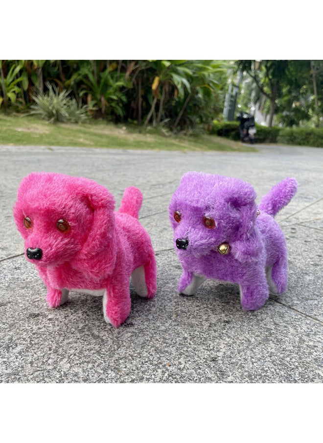 Electric Plush Dog Forward Backward Light-emitting Dog Children's Toy Pet Stall Hot Sale Cross-border-Color:Flat Hair Dog-Specifications:Default  - Image 4