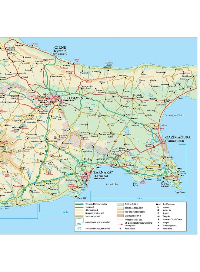 Cyprus Sunflower Walking Guide: 65 long and short walks with detailed maps and GPS; 7 car tours with pull-out map  - Image 3