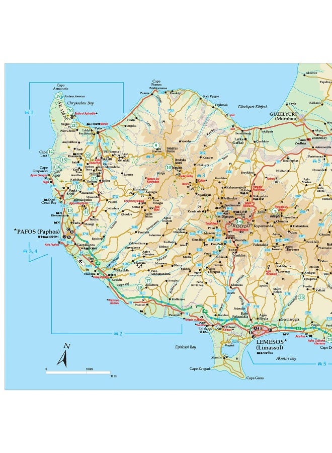 Cyprus Sunflower Walking Guide: 65 long and short walks with detailed maps and GPS; 7 car tours with pull-out map  - Image 2