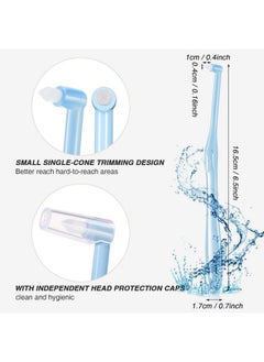 Patelai 6 Pieces End Tuft Toothbrush Soft Interdental Brushes Tooth Stain Remover Trim Toothbrush Single Brush For Implants Teeth Detail Cleaning Supplies(Bright Colors)  - Image 2