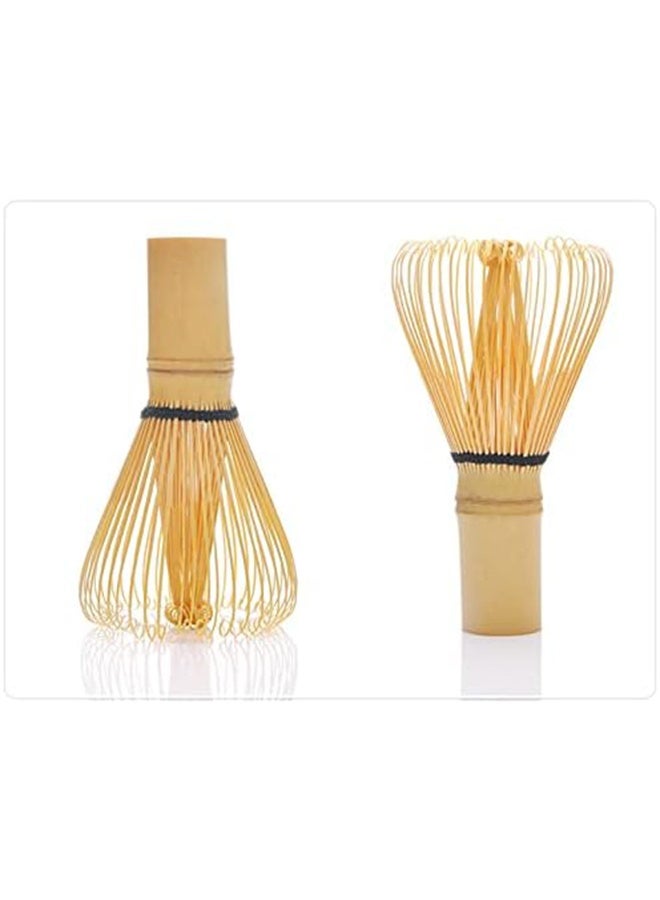JS Matcha Green Tea Powder Bamboo Whisk, Natural Bamboo Tea Whisk, Handcrafted Bamboo Stirrer, Mixing Tool - Image 2