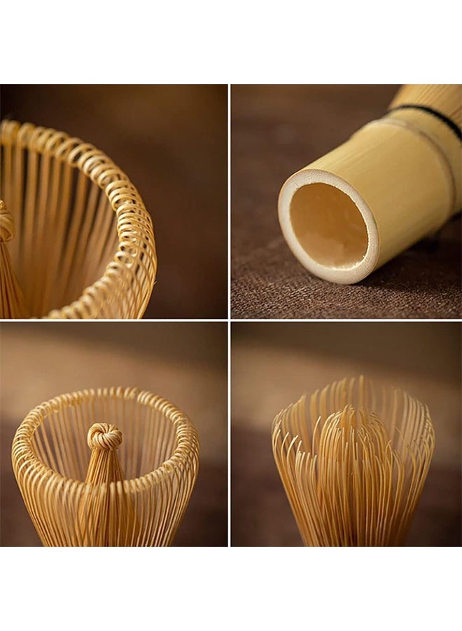 JS Matcha Green Tea Powder Bamboo Whisk, Natural Bamboo Tea Whisk, Handcrafted Bamboo Stirrer, Mixing Tool - Image 3