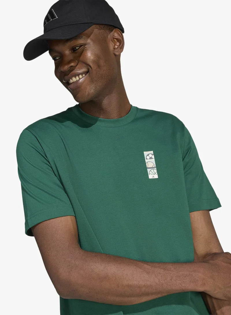 Adidas  Mos  Poster Graphic T-Shirt for Men | Best Price UAE