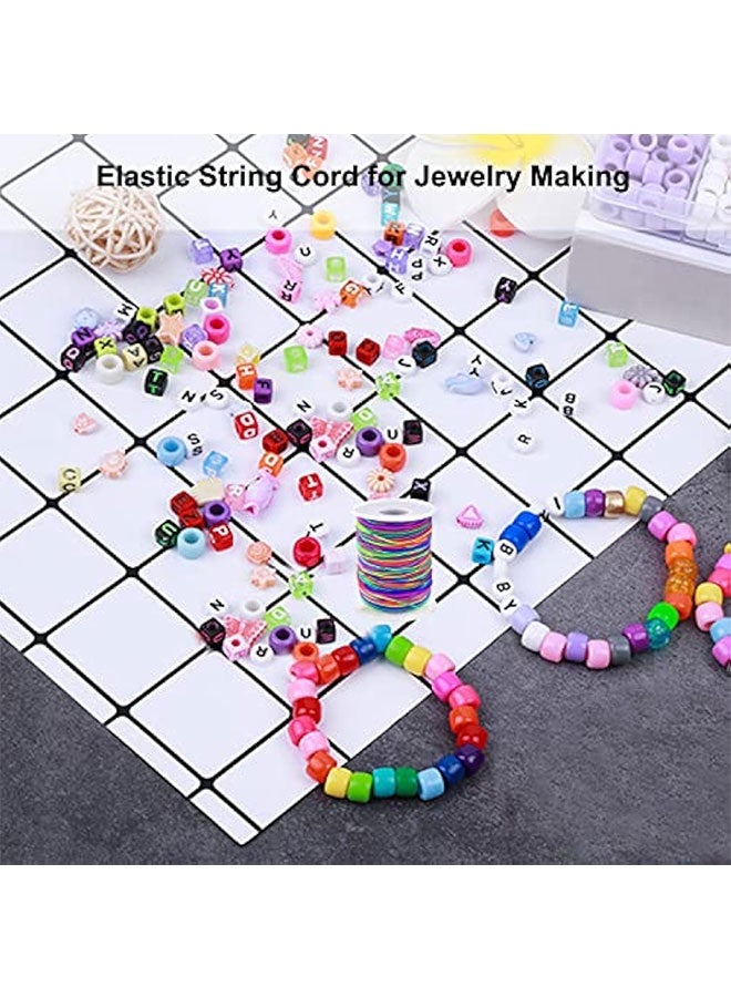 1mm Stretchy Bracelet String, Sturdy Rainbow Elastic String Elastic Cord for Jewelry Making, Necklaces, Beading and Crafts - Image 5