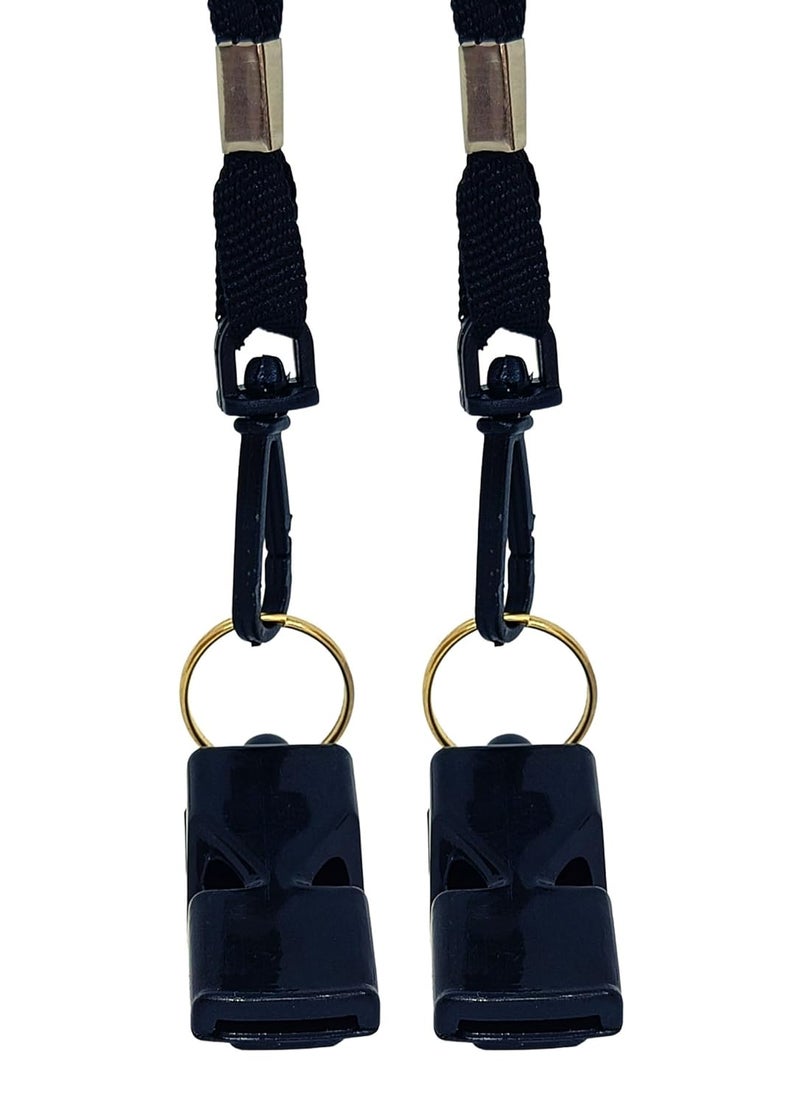Ritecare RightCare Cox 50 Sports and Training Pea Less Whistles- Used by Professionals (Pack of 2, Black) - Image 1