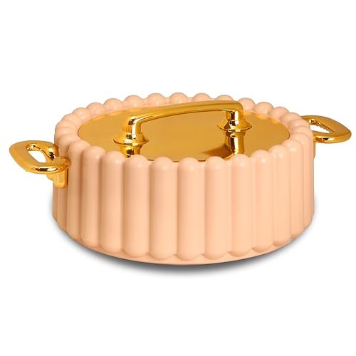 Selvel Volvo Casserole Insulated Hot Pot with Stainless Steel Inner Single| Roti Casserole | Hot Box for Kitchen | Chapati, Roti, Biryani | Keeps Food Hot & Fresh (Peach, 1700ml) - Image 1
