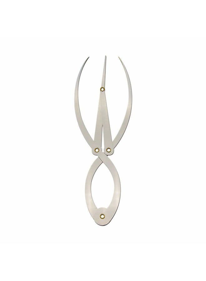 HOTWE Golden Ratio Eyebrow Ruler, Stainless Steel Eyebrow Caliper 1:1.618 Three-Point Balance Stencil Removable Reusable Permanent Measure Tool for Tattoo Makeup - Image 3