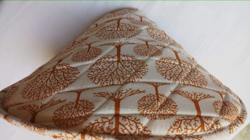 Malan Bai Mandala Tea Cozy Cover White Hand Block Winter Tea Cozy Cotton Tea Kettle Warmer Pot Cover Hot Coffee Cover Handamde Kitchen Décor Brand: Malan Bai - Image 3