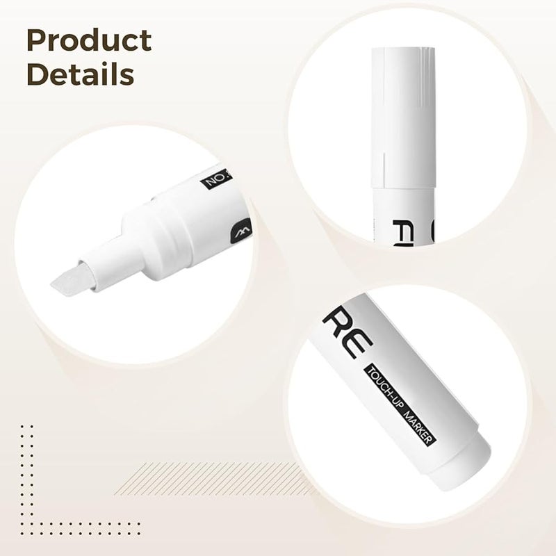 Wood Repair Pen Set Black White Gray Furniture Touch Up Markers With Angled Tip - Image 3