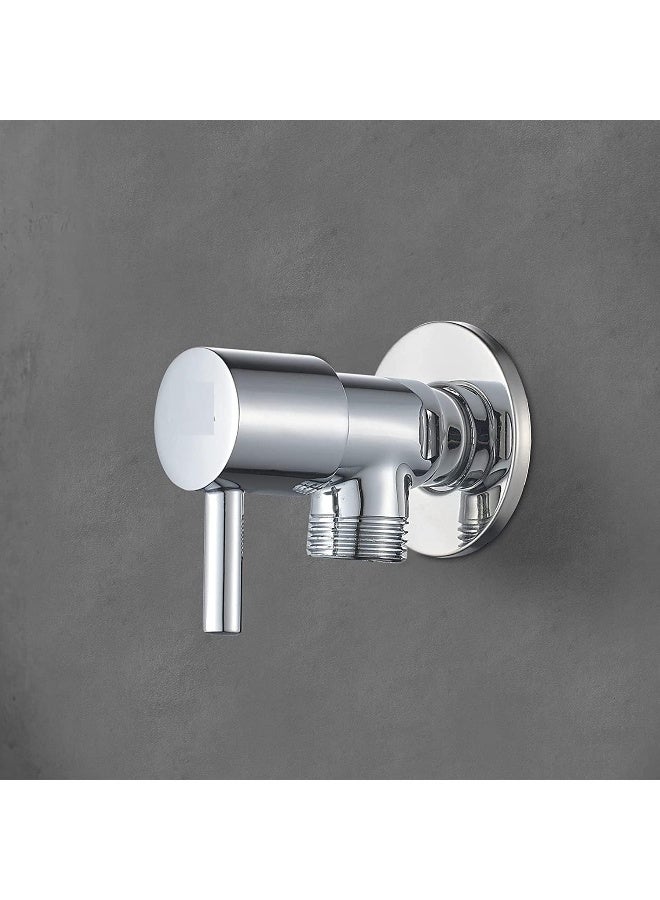 Royal Apex Chrome Plated Wall Mounted Angle Valve/Diverter For Mixer Tap Wall Connection 1/2 Inch With Single Lever - Image 3