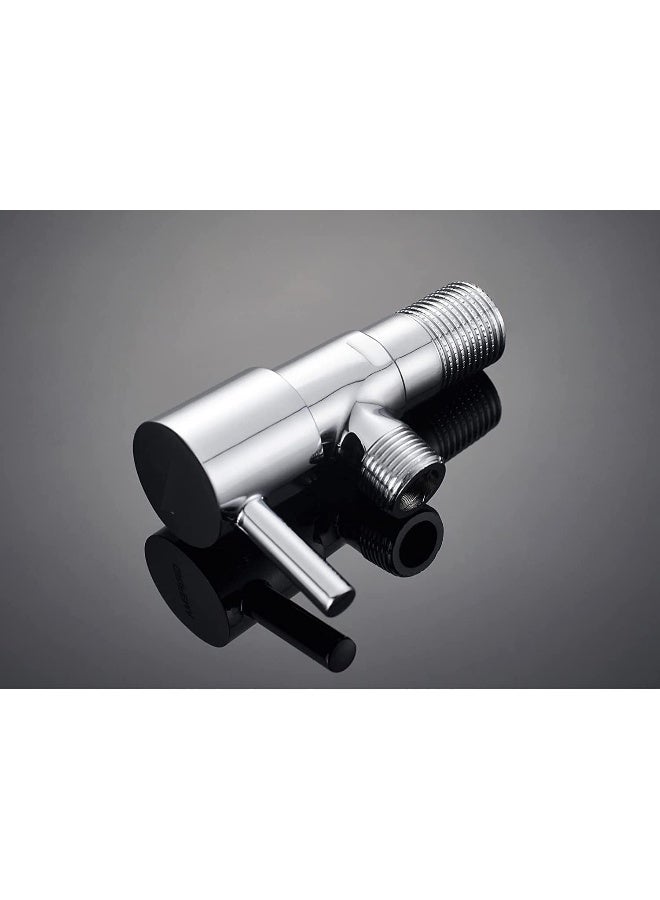 Royal Apex Chrome Plated Wall Mounted Angle Valve/Diverter For Mixer Tap Wall Connection 1/2 Inch With Single Lever - Image 1