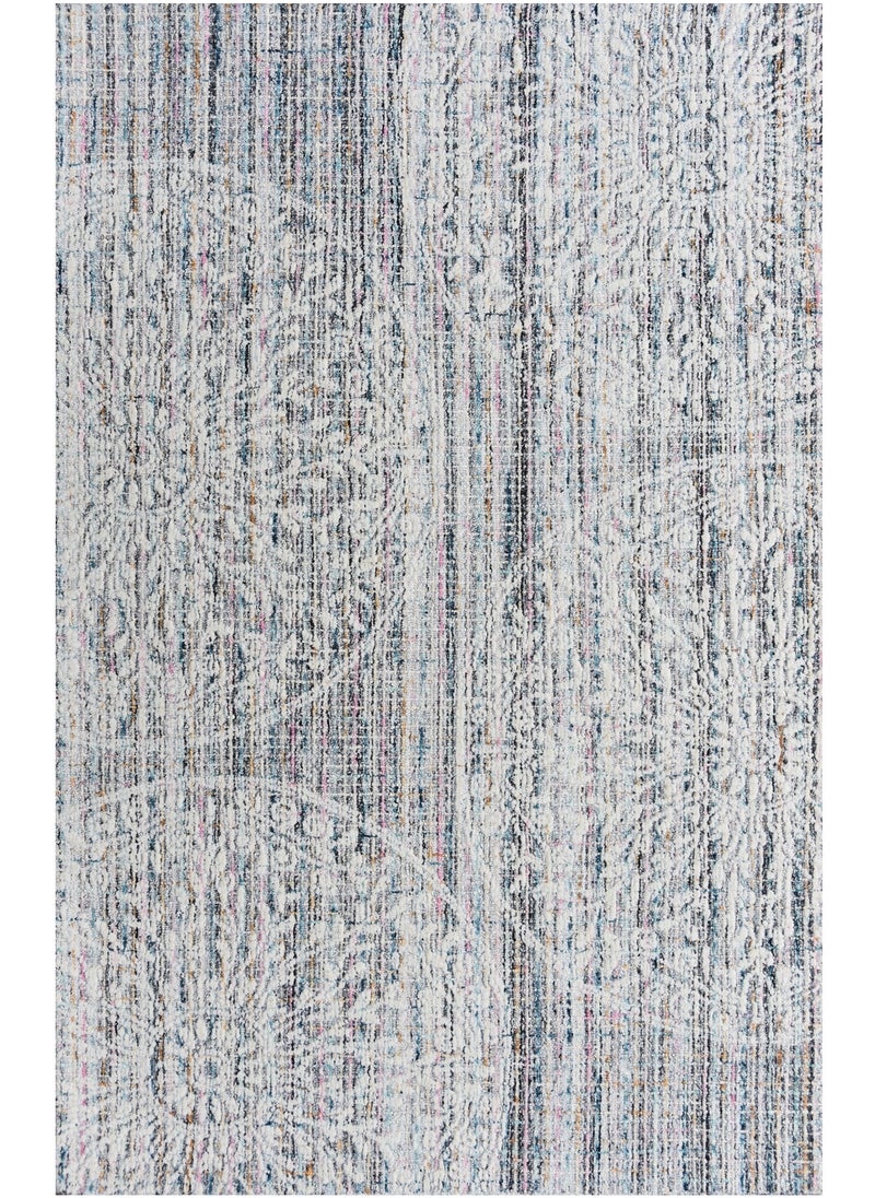 AURUM HOME AH04D Hand Tufted Carpets Indoor Living Dining Bedroom Room and Gallery Area Rugs Loop Cut Pile Wool and Pet yarn, Rectangle  - Image 1