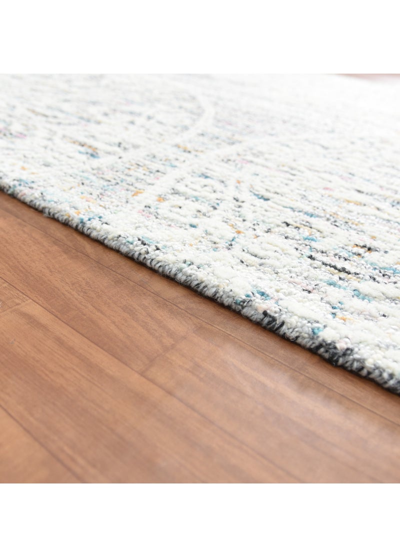 AURUM HOME AH04D Hand Tufted Carpets Indoor Living Dining Bedroom Room and Gallery Area Rugs Loop Cut Pile Wool and Pet yarn, Rectangle  - Image 3