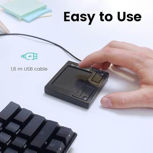Perixx PERIPAD-501 Wired USB Touchpad, Portable Trackpad for Laptop and Desktop User, Black, Small Size (11284) - Image 4