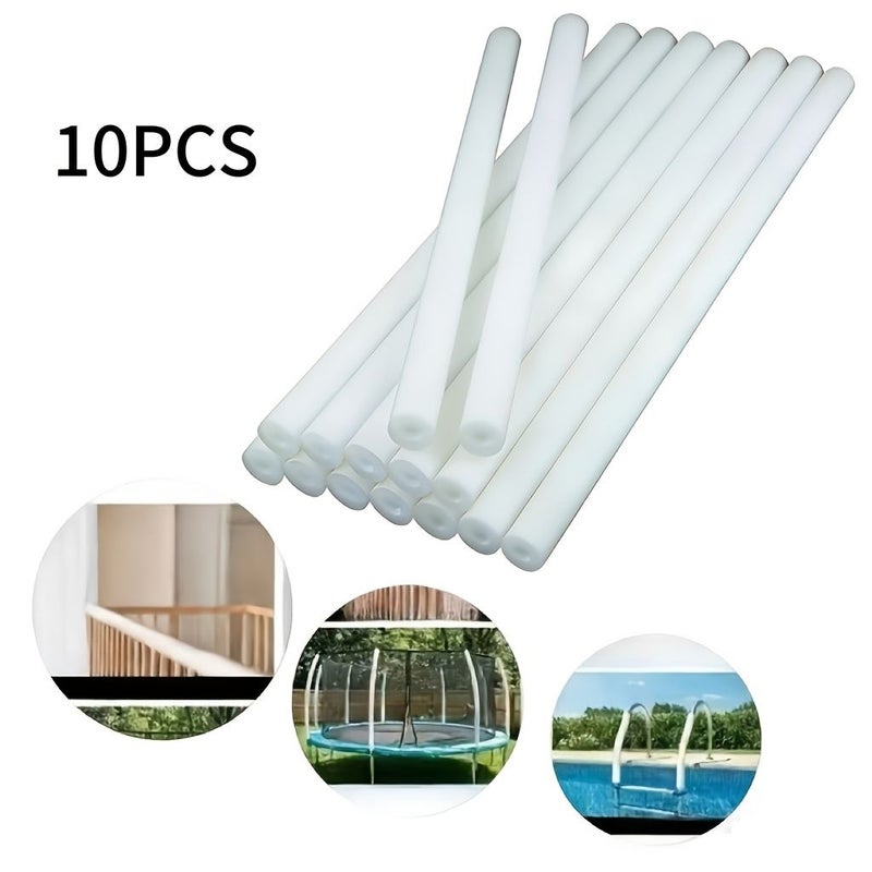 10 Pieces Upgraded Pearl Cotton Foam Tubes for Swimming Pool Buoyancy Bars - Image 1