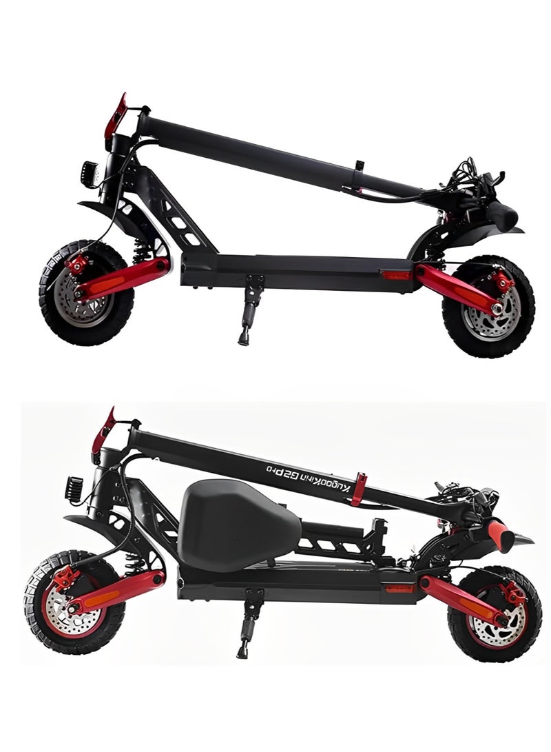 KugooKirin G2 Pro Electric Scooter - Big Display | BLUETOOTH | OFF Road Tires | 45 km/h Speed | 50 km Range | 800W 48V 15Ah | Dual Disc Brakes | Foldable E Scooter  - Image 4