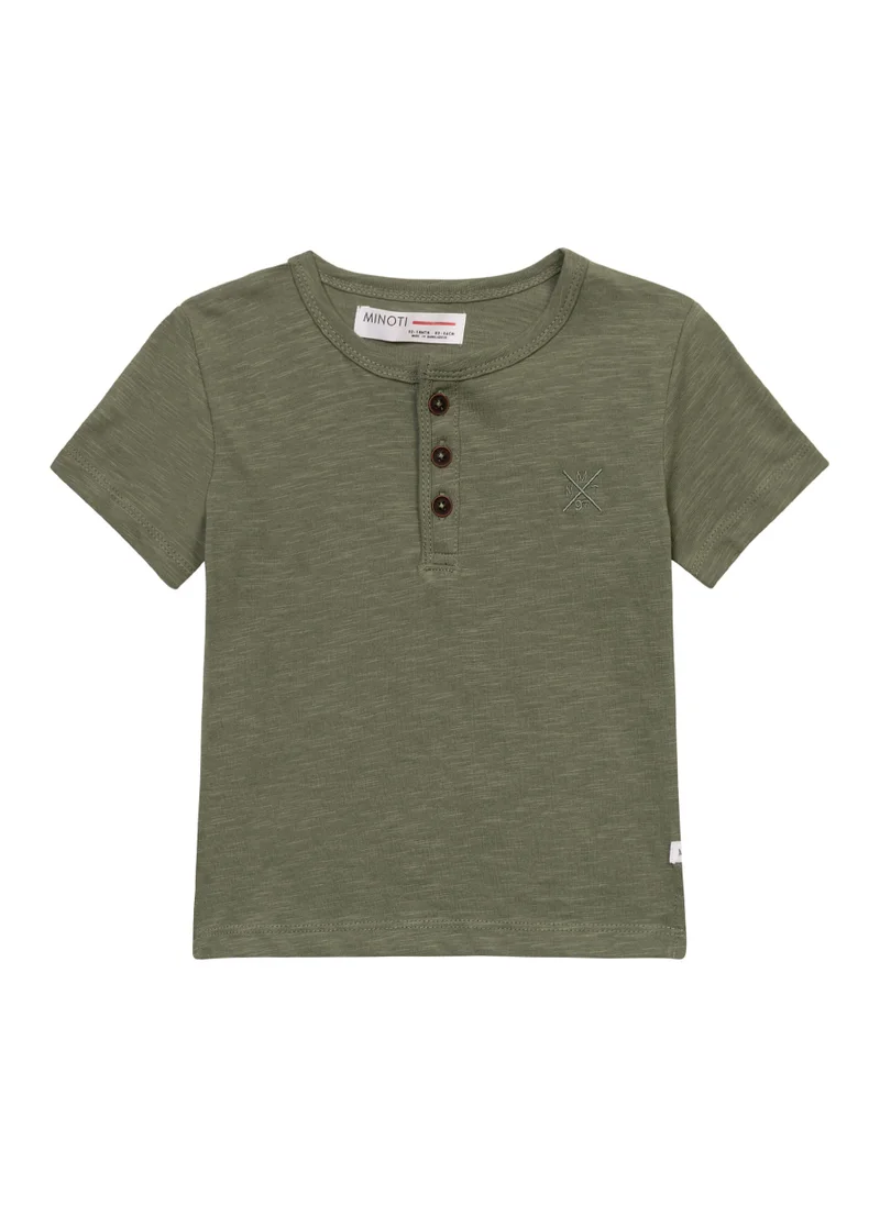 MINOTI Kids Boys  Classic T-Shirt With Buttons