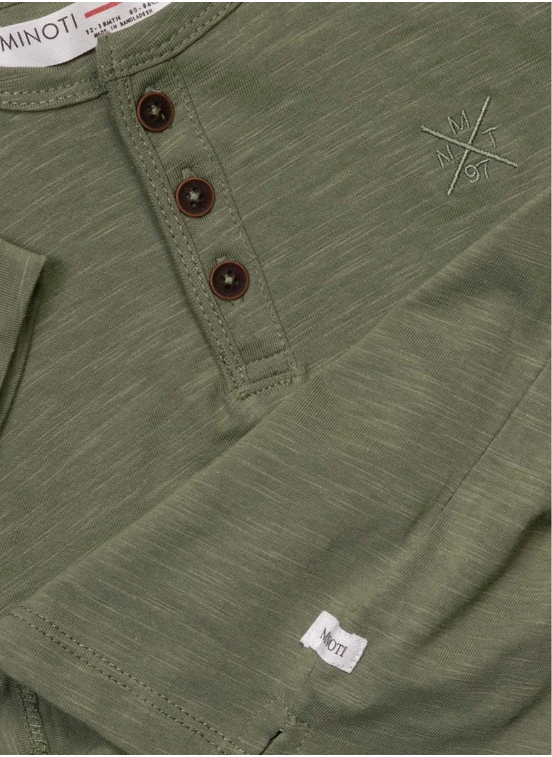مينوتي Kids Boys  Classic T-Shirt With Buttons