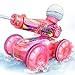 BEZGAR Amphibious Remote Control Car Toys for Ages 68 Rc Stunt Car with Water Gun for Boys and Girls 812 Remote Control Boat with Light Beach and Pool Toys for Kids Pink - Image 2