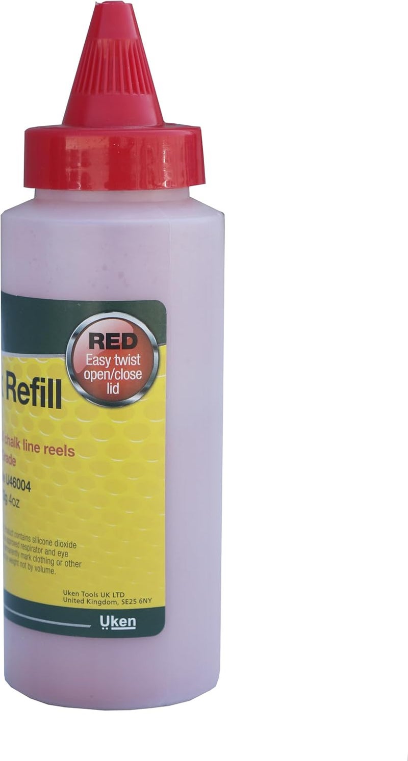 مسحوق خط الطباشير 4oz113g أحمر -U46004