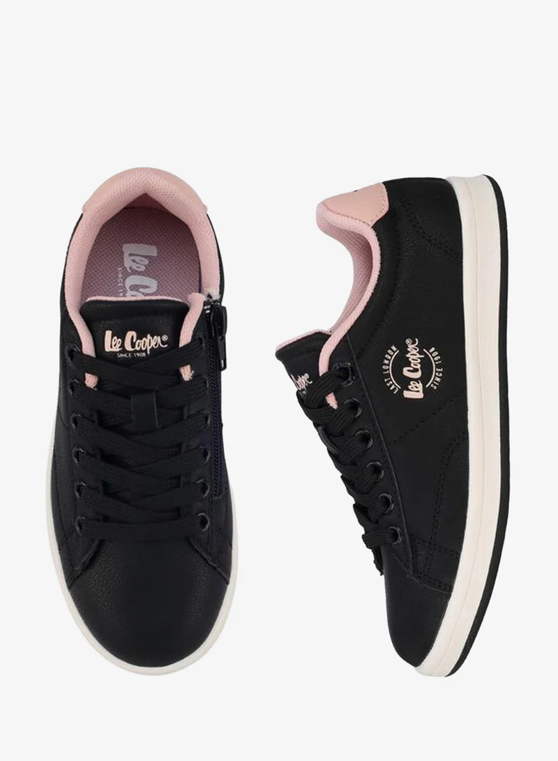 لي كوبر Girls Lace-Up Ankle School Sneakers