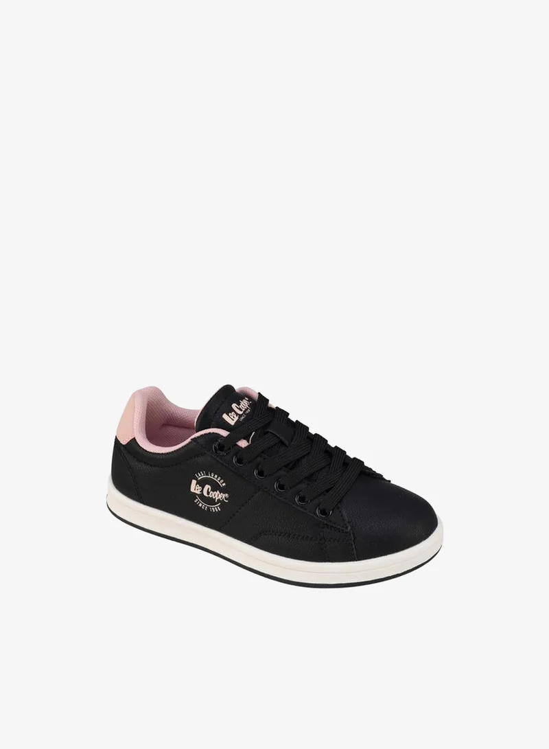 لي كوبر Girls Lace-Up Ankle School Sneakers
