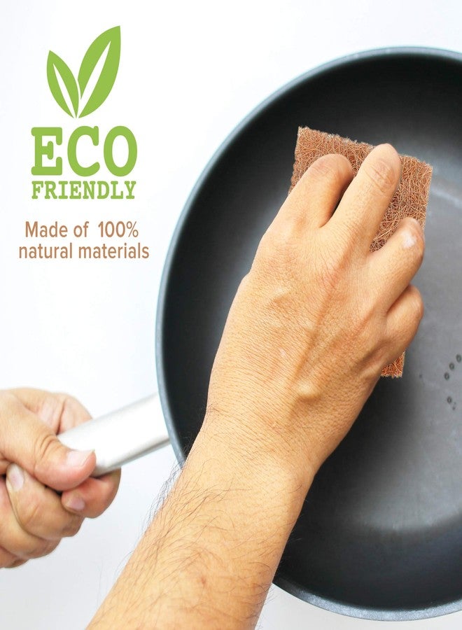 SCRUBIT Natural Scouring Pads (12 Pack) - Eco Friendly Scrubbing Pads for Kitchen Cleaning, Dishes, and Pots - Non-Scratch Kitchen Scrubbers - 100% Natural Sisal Fibers (12 Pack) - Image 4