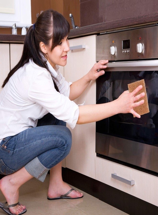 SCRUBIT Natural Scouring Pads (12 Pack) - Eco Friendly Scrubbing Pads for Kitchen Cleaning, Dishes, and Pots - Non-Scratch Kitchen Scrubbers - 100% Natural Sisal Fibers (12 Pack) - Image 5