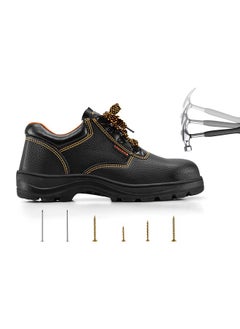 LAWAZIM Safety Shoes - Short Slip-Resistant Steel Toe Cap Leather Work Boots for Men/Women - Waterproof Puncture-Proof Comfortable Lightweight Utility Industrial Construction Safety Footwear  - Image 4