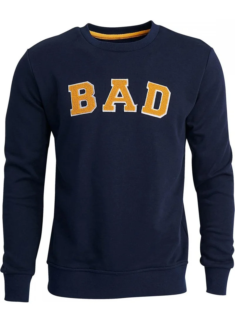 Bad Bear Men's Navy Blue Sports Sweatshirt