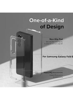 NAFO Samsung Galaxy Z Fold 6 2024 Hard PC Case – Crystal Clear, Anti-Yellowing, Wireless Charging Compatible Protective Cover  - Image 3