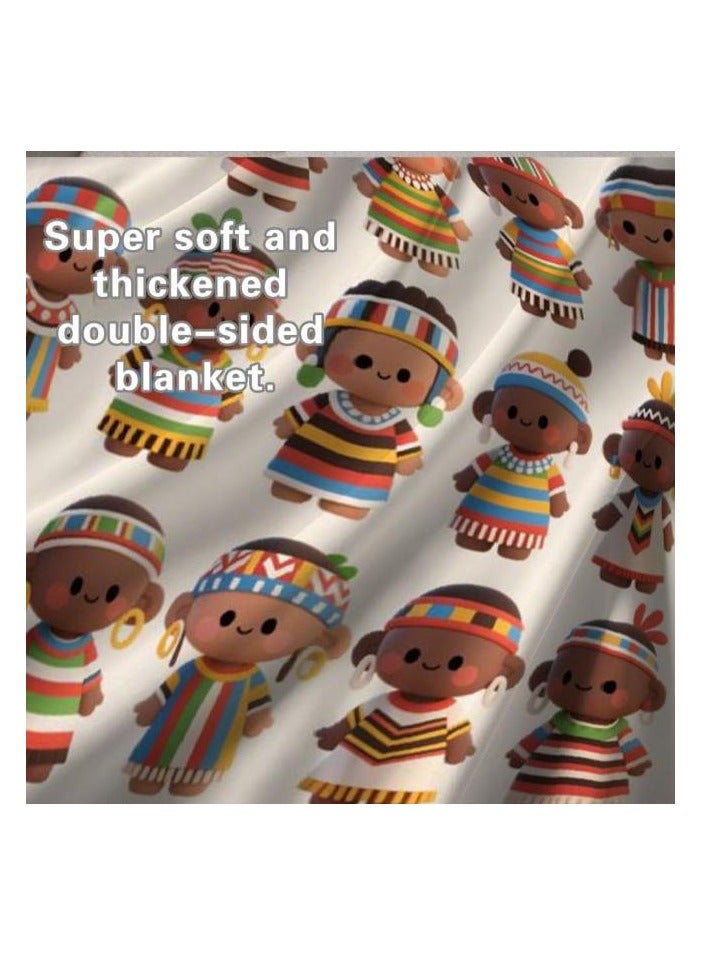 general Flannel thin blanket (warm and comfortable, suitable for sleep, gaming, dust removal and sandproof) 150cm*200cm - 595 - Image 1