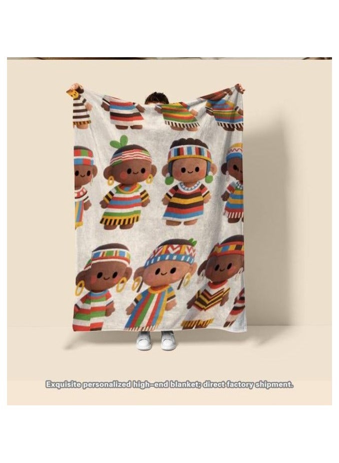 general Flannel thin blanket (warm and comfortable, suitable for sleep, gaming, dust removal and sandproof) 150cm*200cm - 595 - Image 3