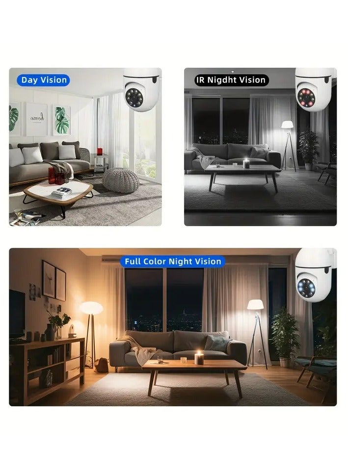 Generic 1080P HD Smart Wi-Fi Security Camera – PTZ Dome Camera with Full Color Night Vision, Motion Tracking, 2-Way Audio, Indoor/Outdoor Use  - Image 4
