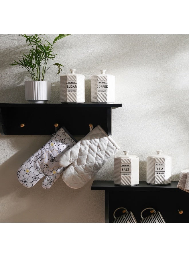 Pan Home علبة شاي نولينا 800 مل - أبيض - Image 2